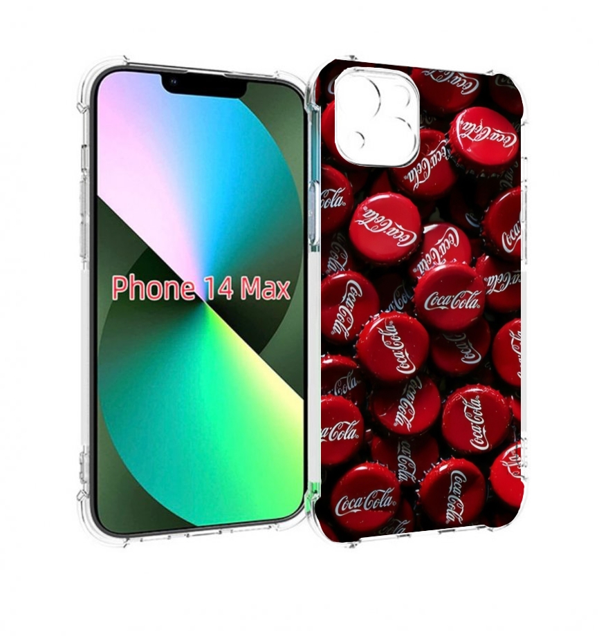 

Чехол MyPads крышки от кокаколы для iPhone 14 Plus (6.7), Прозрачный, Tocco