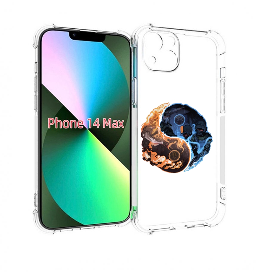 

Чехол MyPads кс-го-инь-янь для iPhone 14 Plus (6.7), Прозрачный, Tocco