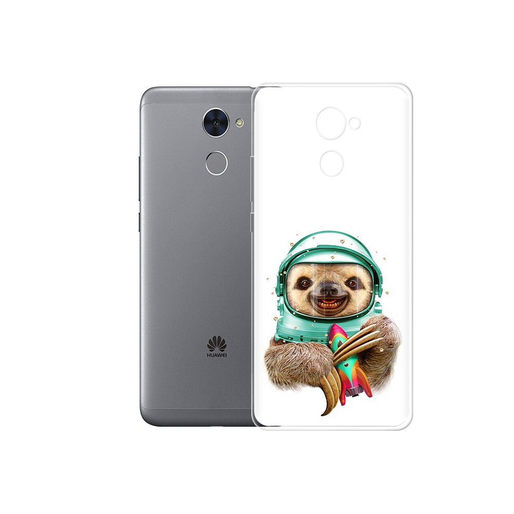 

Чехол MyPads Tocco для Huawei Enjoy 7 Plus Ленивец астронавт (PT74186.70.104), Прозрачный, Tocco