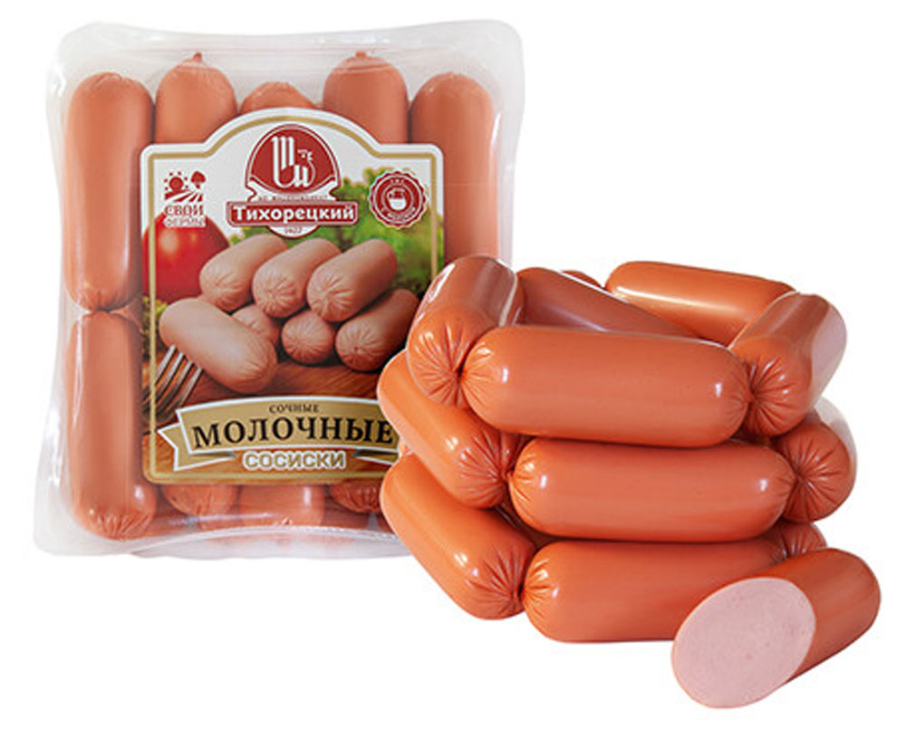 

Сосиски Тихорецкий Сочные-молочные 520 г