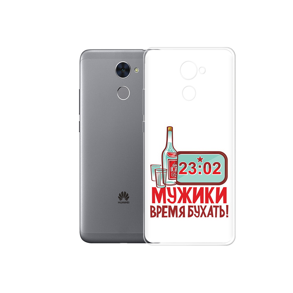 

Чехол MyPads Tocco для Huawei Enjoy 7 Plus 23 февраля время пить! (PT74186.70.11), Прозрачный, Tocco