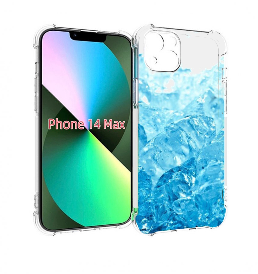 

Чехол MyPads кусочки-льда для iPhone 14 Plus (6.7), Прозрачный, Tocco