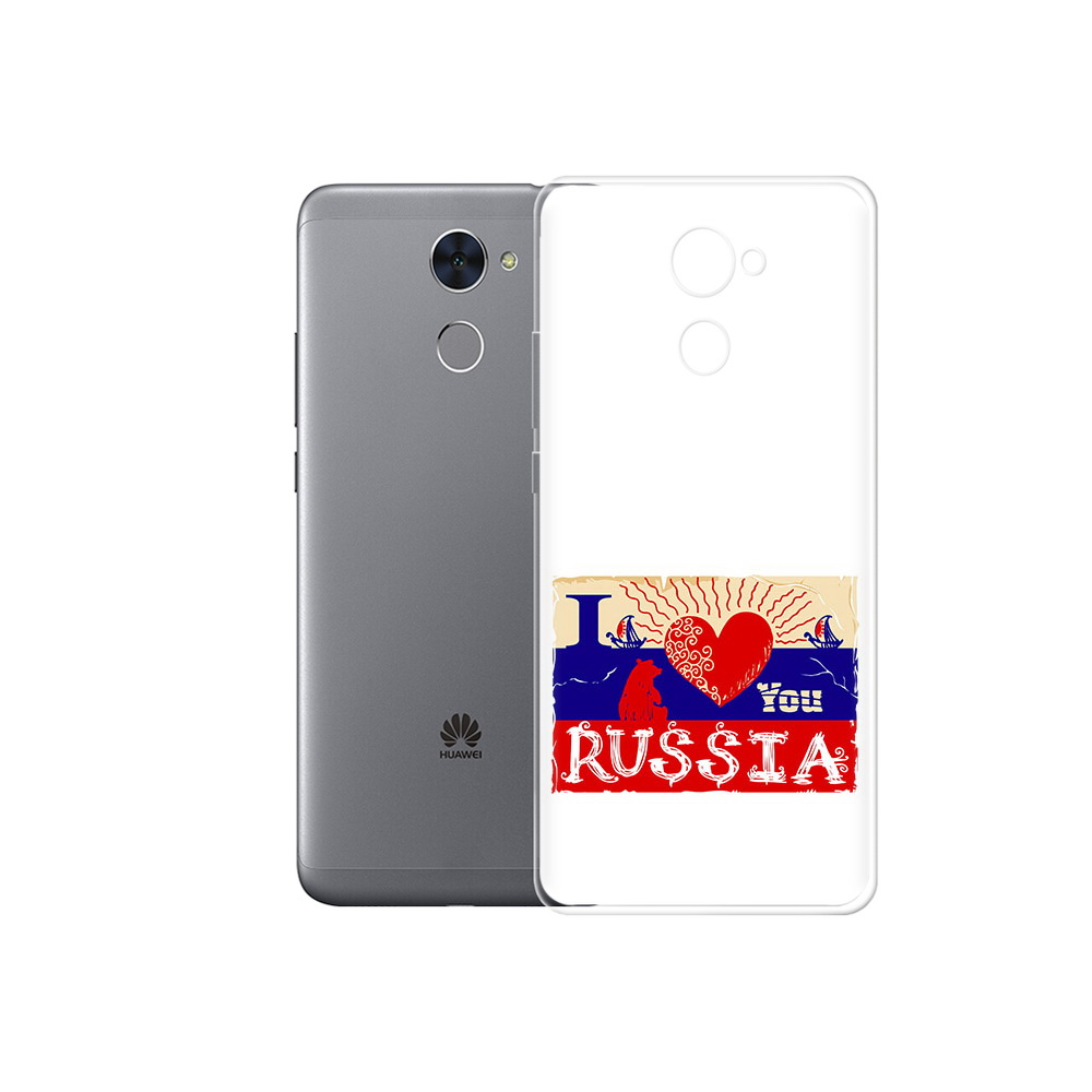 

Чехол MyPads Tocco для Huawei Enjoy 7 Plus Люблю Россию (PT74186.70.112), Прозрачный, Tocco