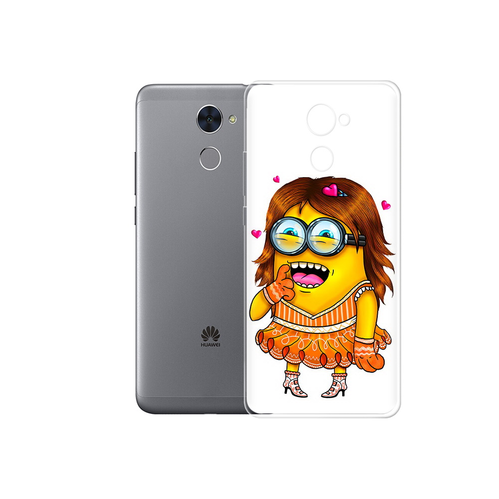 

Чехол MyPads Tocco для Huawei Enjoy 7 Plus Миньон девочка (PT74186.70.116), Прозрачный, Tocco