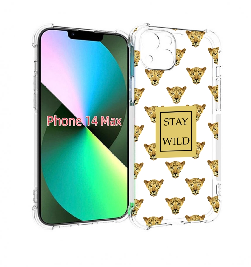 

Чехол MyPads леопард-вайлд для iPhone 14 Plus (6.7), Прозрачный, Tocco