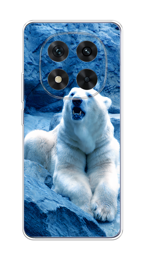 

Чехол на Xiaomi Redmi Note 14 Pro 5G Белый медведь, Голубой;белый, 323950-1