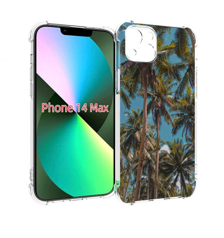 

Чехол MyPads летние пальмы для iPhone 14 Plus (6.7), Прозрачный, Tocco