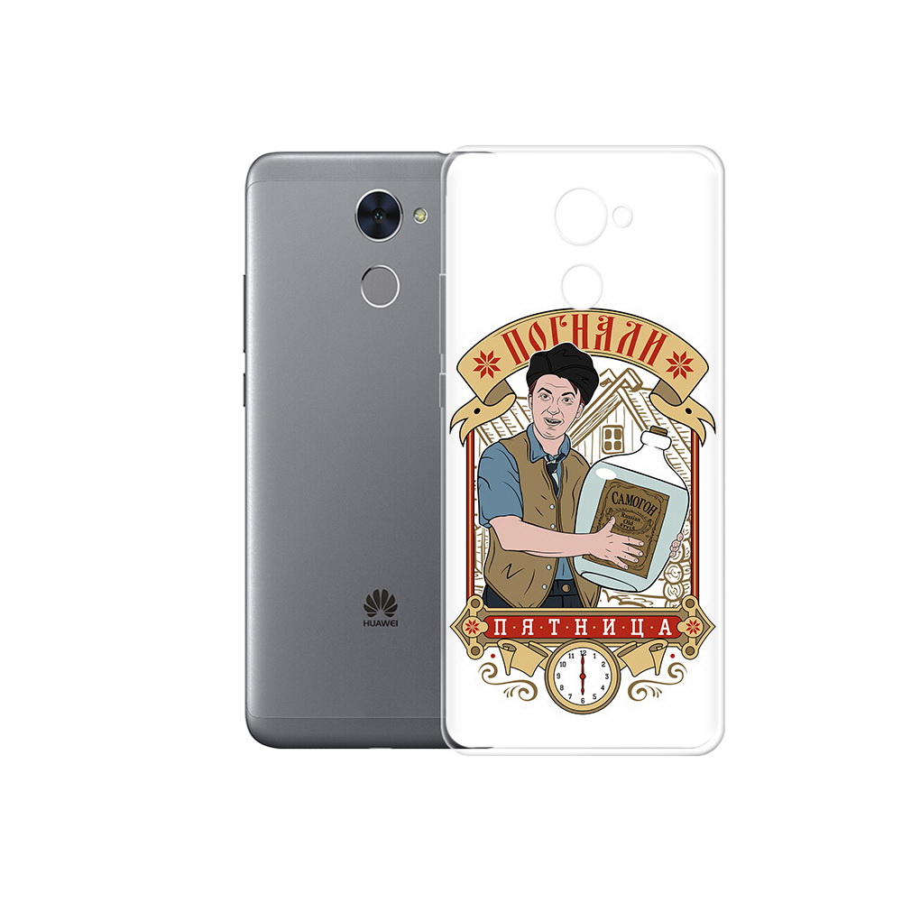 

Чехол MyPads Tocco для Huawei Enjoy 7 Plus Погнали пятница (PT74186.70.137), Прозрачный, Tocco