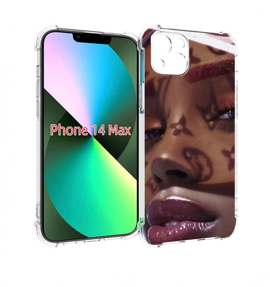 

Чехол MyPads лицо девушки тень женский для iPhone 14 Plus (6.7), Прозрачный, Tocco