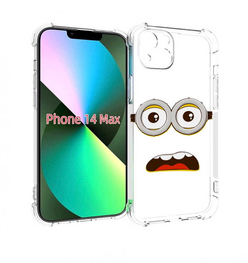 

Чехол MyPads лицо-миньона для iPhone 14 Plus (6.7), Прозрачный, Tocco