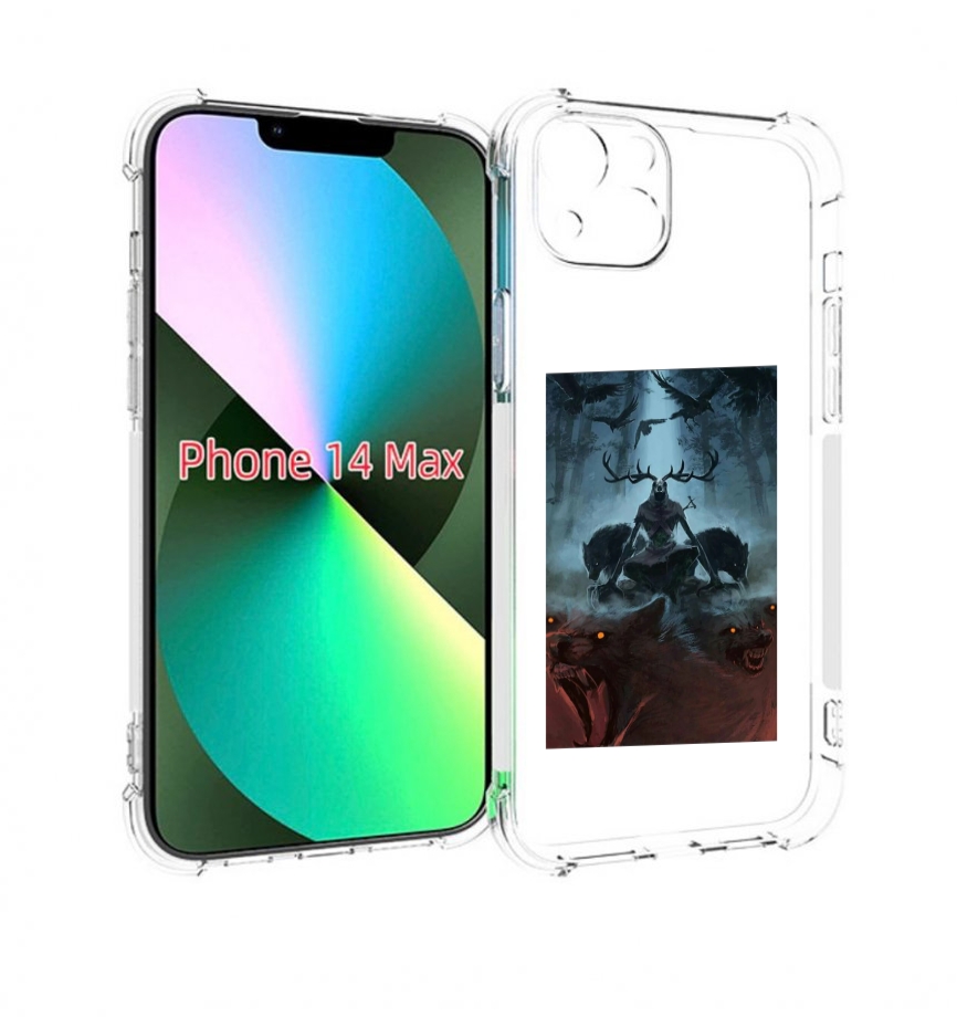

Чехол MyPads лось демон для iPhone 14 Plus (6.7), Прозрачный, Tocco
