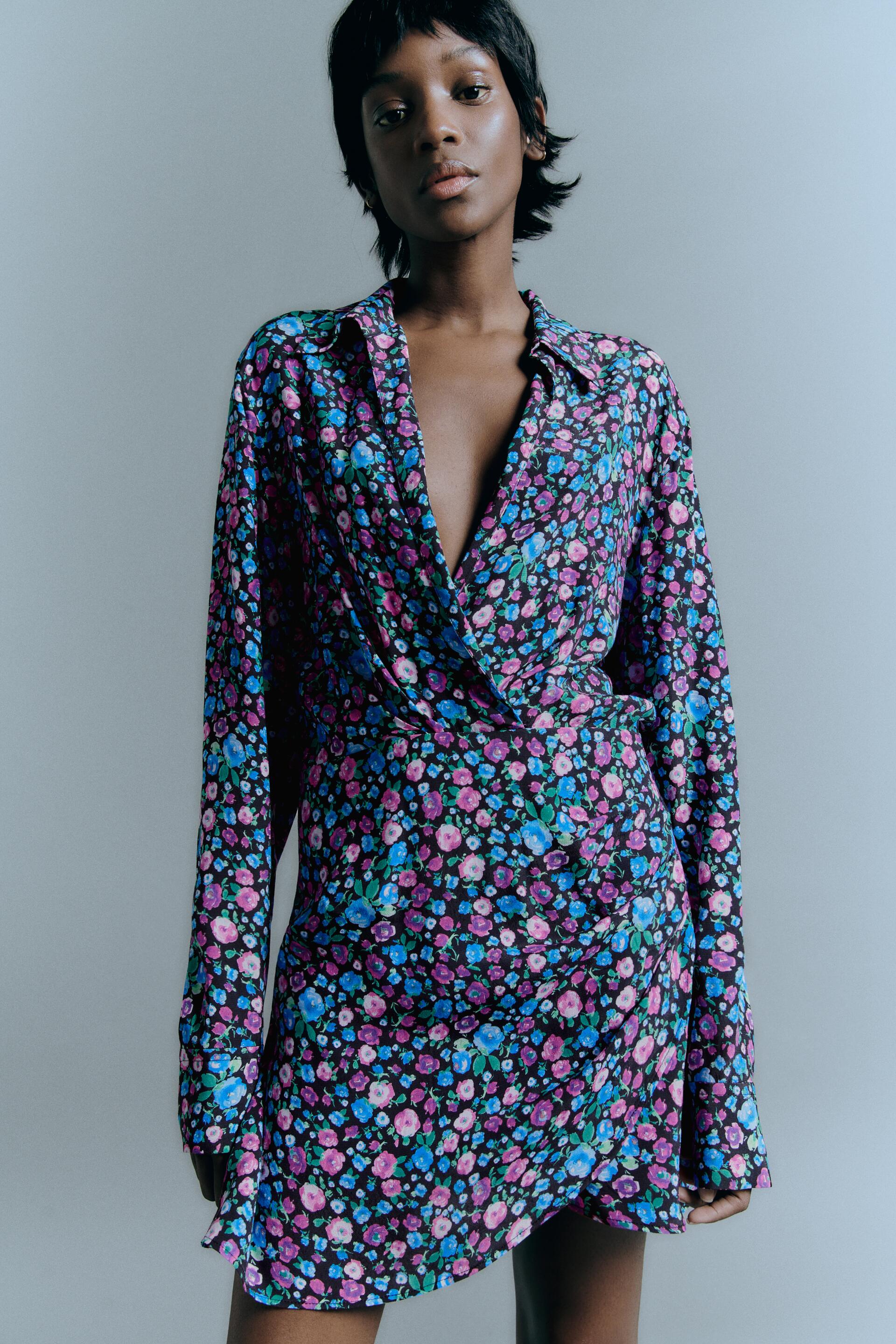 

Платье женское ZARA 09008697 разноцветное S (доставка из-за рубежа), 09008697