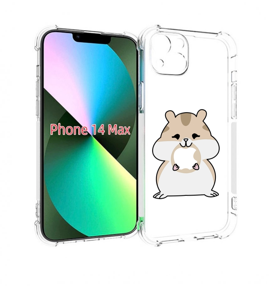 

Чехол MyPads любитель-яблок детский для iPhone 14 Plus (6.7), Прозрачный, Tocco