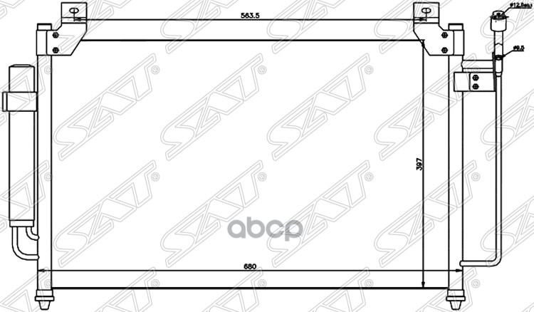 

Радиатор Кондиционера Mazda Cx-7 07- Sat St-Mz60-394-0
