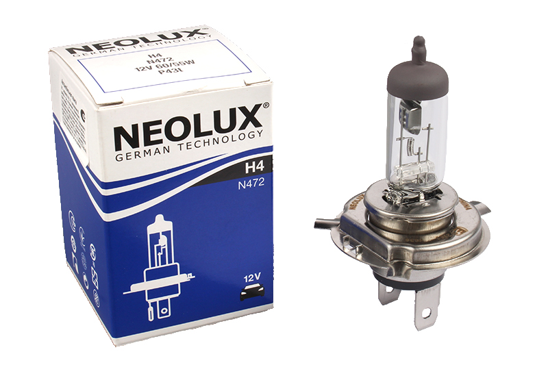 Лампа NEOLUX N472 H4 12V 60/55W P43t