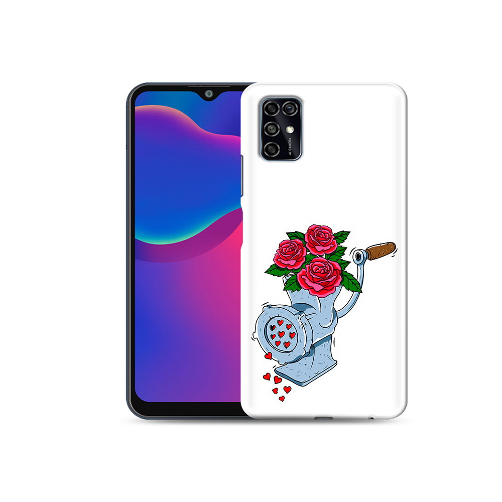 

Чехол MyPads Tocco для ZTE Blade V2020 Smart Цветочные сердца (PT156449.459.199), Прозрачный, Tocco