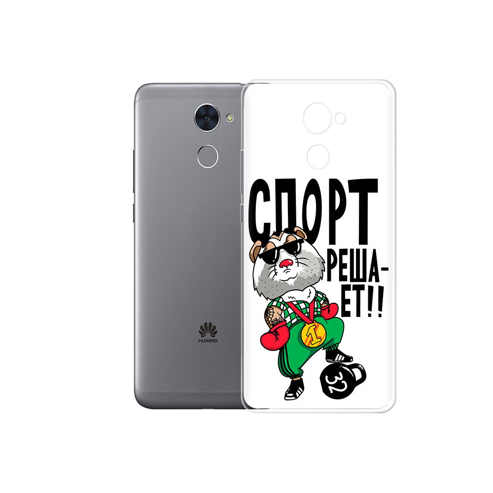 

Чехол MyPads Tocco для Huawei Enjoy 7 Plus Спорт решает (PT74186.70.161), Прозрачный, Tocco