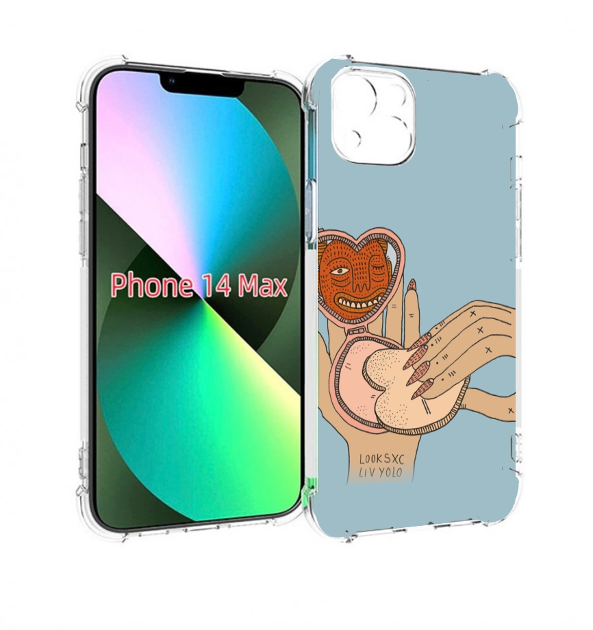 

Чехол MyPads макияж картинка женский для iPhone 14 Plus (6.7), Прозрачный, Tocco