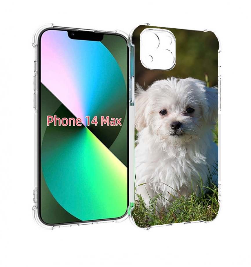 

Чехол MyPads мальтииская-болонка для iPhone 14 Plus (6.7), Прозрачный, Tocco