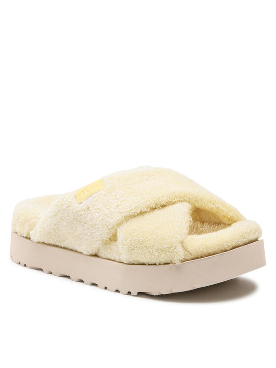 Тапочки W Fuzz Sugar Terry Cross Slide 1126385 Ugg Желтый 37 EU