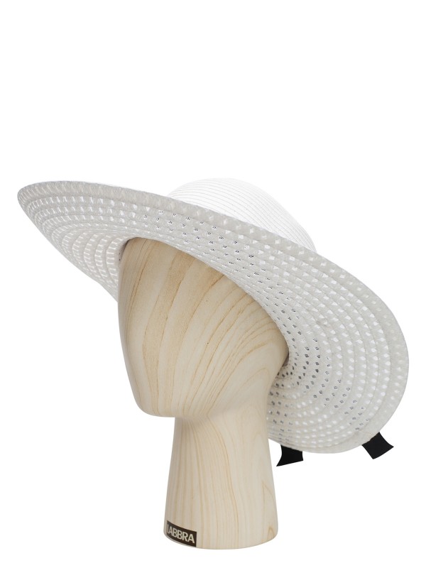 Шляпа женская Labbra Like LL-S22006 белая/черная р.56-57