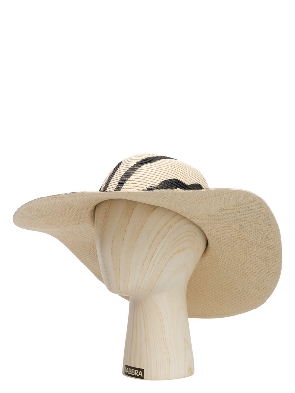 Шляпа женская Labbra Like LL-S22007 бежевая/черная р.56-57