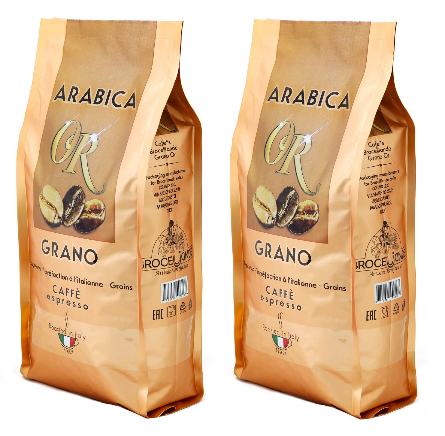 Кофе в зернах Broceliande Arabica or GRANO, 2 шт по 250 г