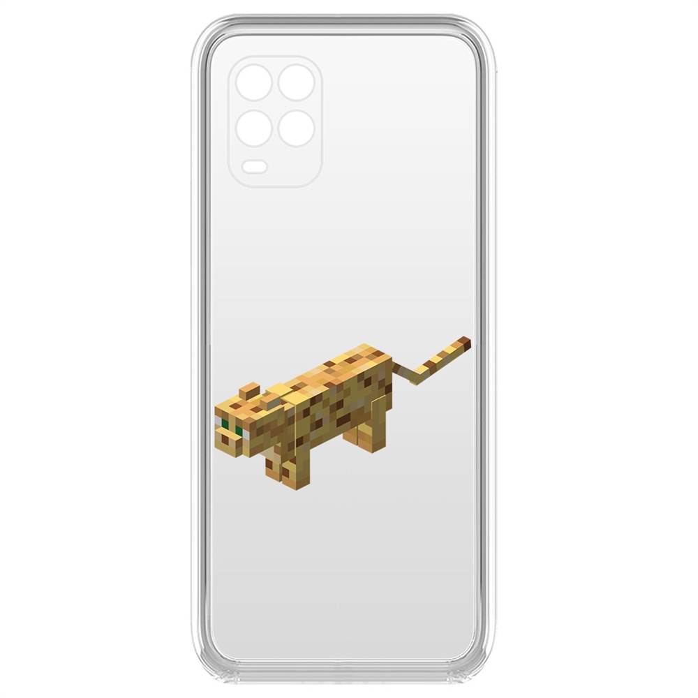 

Чехол-накладка Krutoff Clear Case Оцелот для Xiaomi Mi 10 Lite