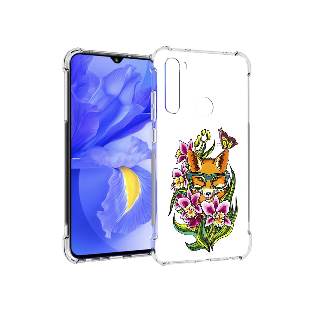 Чехол MyPads Tocco для Xiaomi Redmi Note 8T Лиса в цветах (PT140720.278.108)