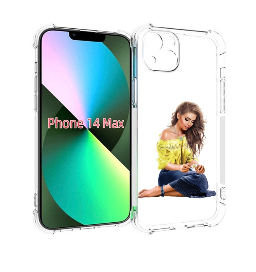 

Чехол MyPads миленькая-девочка женский для iPhone 14 Plus (6.7), Прозрачный, Tocco