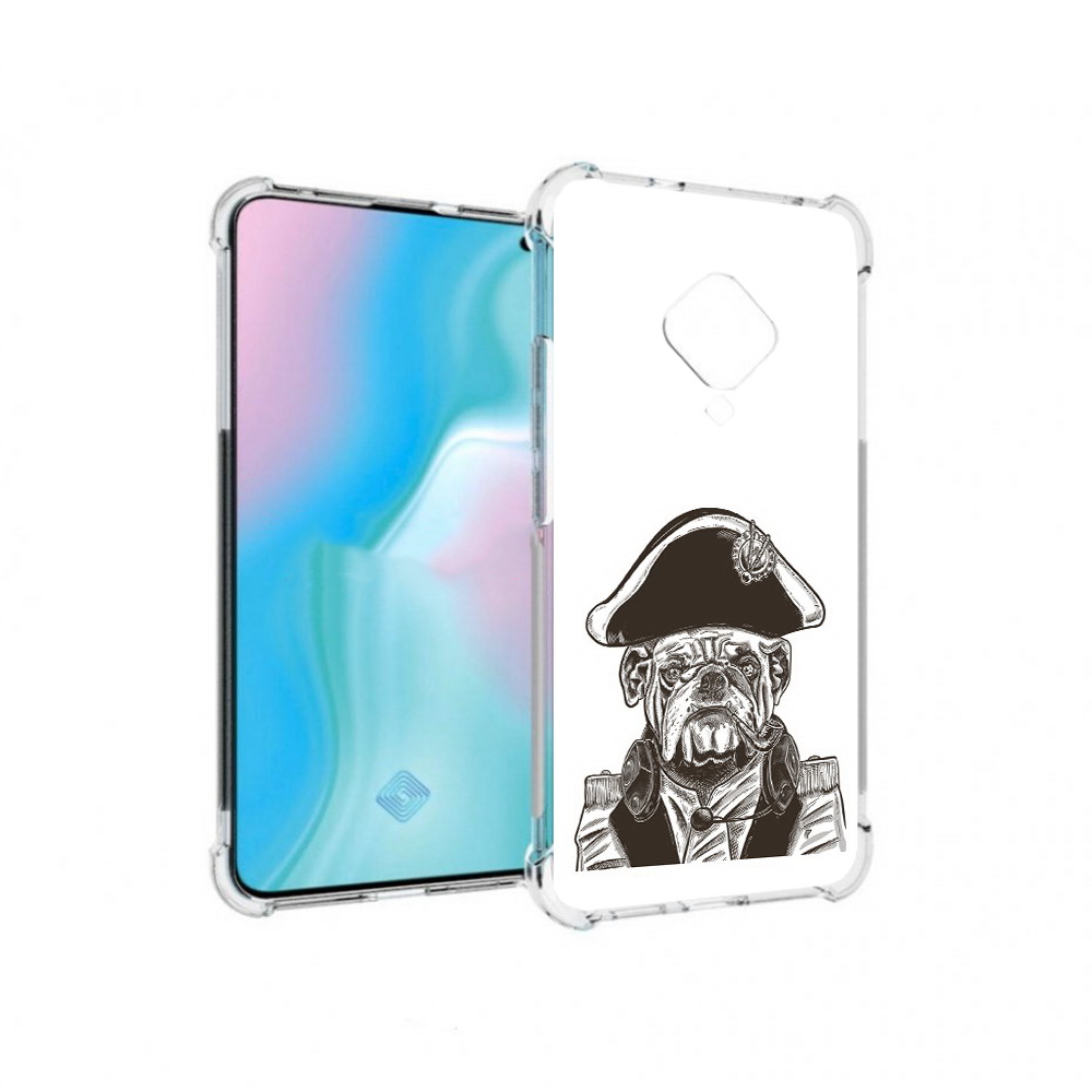 

Чехол MyPads Tocco для Vivo S5 мопс генерал (PT226962.406.483), Прозрачный, Tocco