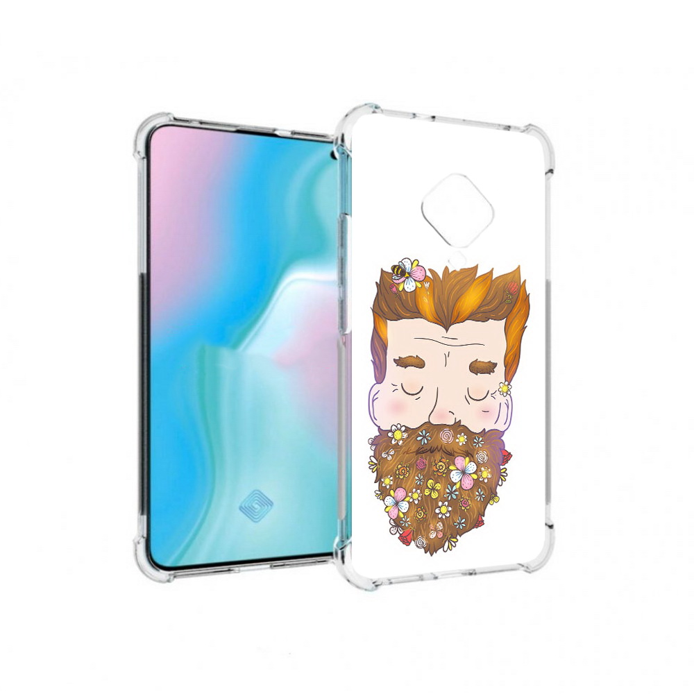 

Чехол MyPads Tocco для Vivo S5 мужчина с цветами в бороде (PT226962.406.489), Прозрачный, Tocco
