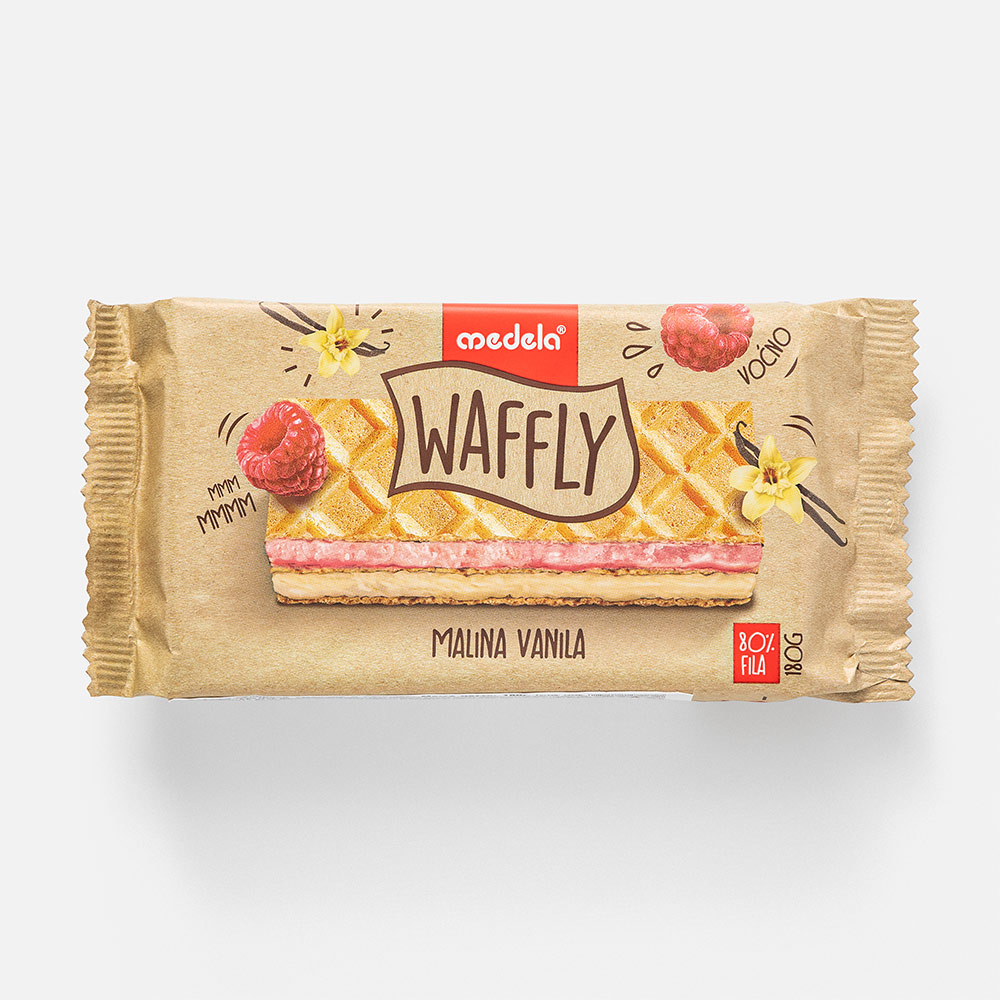 

Вафли Medela Waffly с малиной и ванилью, 180 г