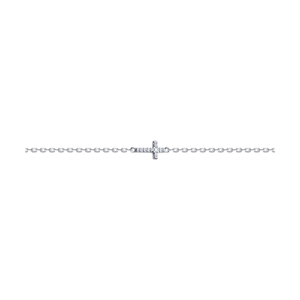 

Браслет из серебра с фианитом р.  SOKOLOV 94050971, 94050971