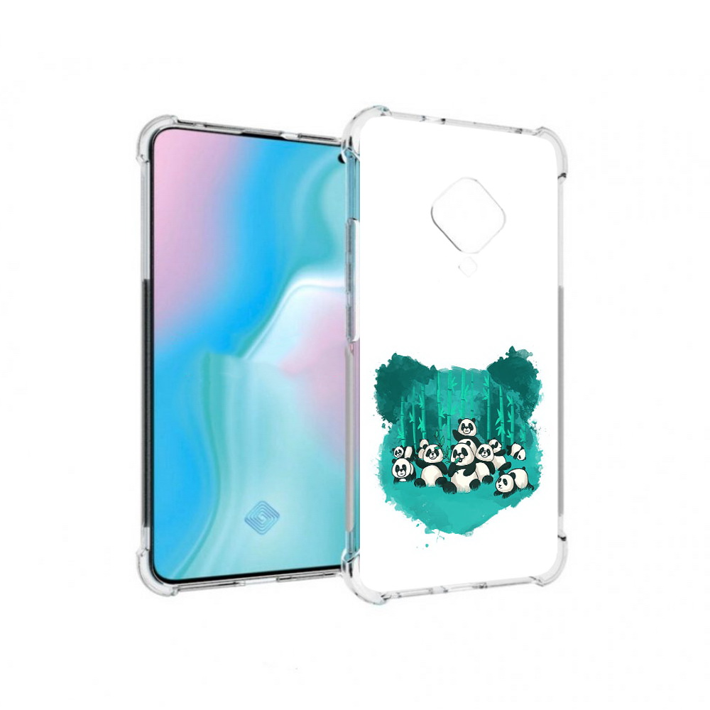 

Чехол MyPads Tocco для Vivo S5 нарисованные панды (PT226962.406.508), Прозрачный, Tocco