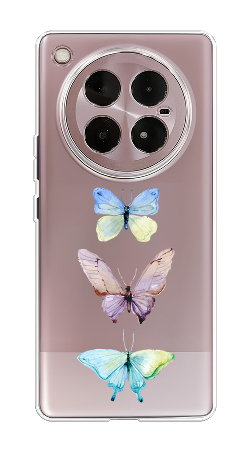 

Чехол на Infinix Zero 40 4G "Акварельные бабочки", Бирюзовый;розовый, 3106350-1
