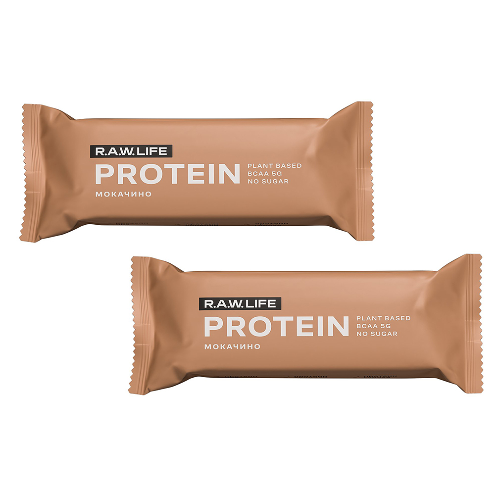 

Батончик R.A.W. Life Protein мокачино протеиновый 43 г, Protein