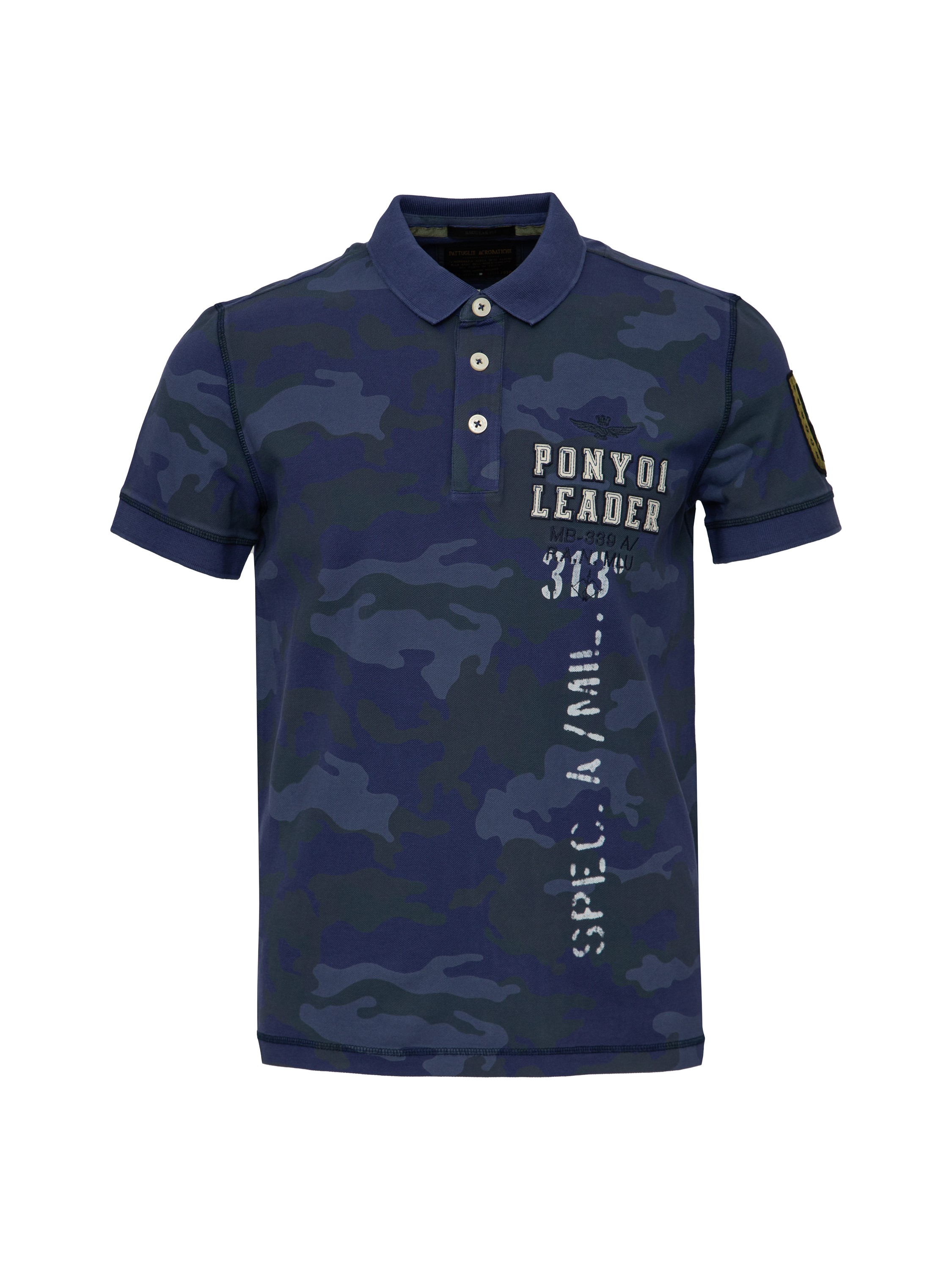 

Футболка мужская Aeronautica Militare PO1674P311 синяя M, Синий, PO1674P311