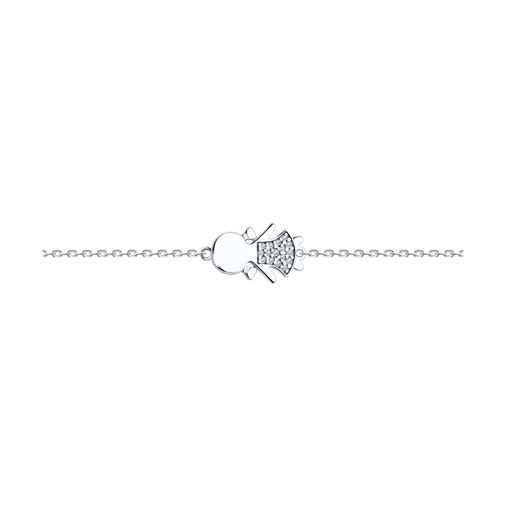 

Браслет из серебра с фианитом р.  SOKOLOV 94050993, 94050993