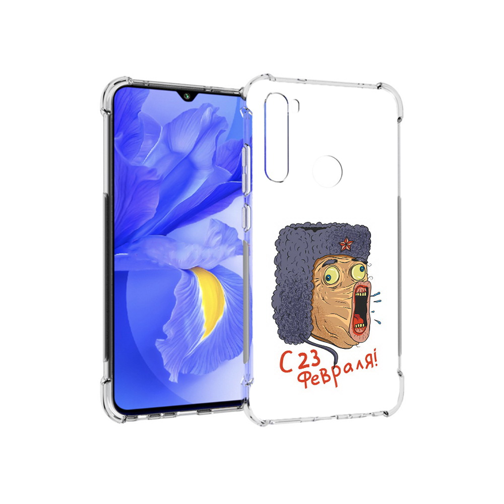 

Чехол MyPads Tocco для Xiaomi Redmi Note 8T 23 февраля смешная эмоция (PT140720.278.15), Прозрачный, Tocco