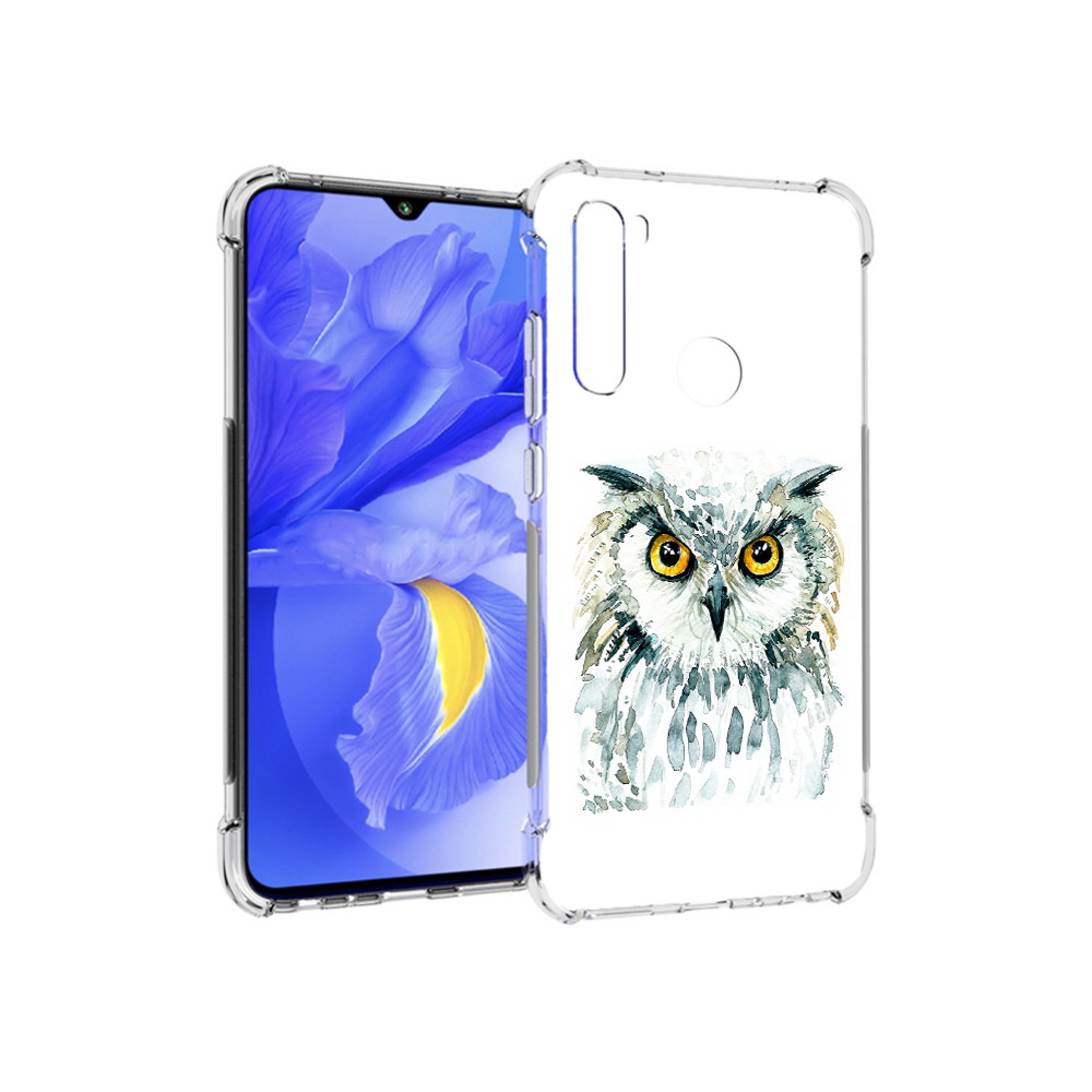 

Чехол MyPads Tocco для Xiaomi Redmi Note 8T Серьезная сова (PT140720.278.156), Прозрачный, Tocco
