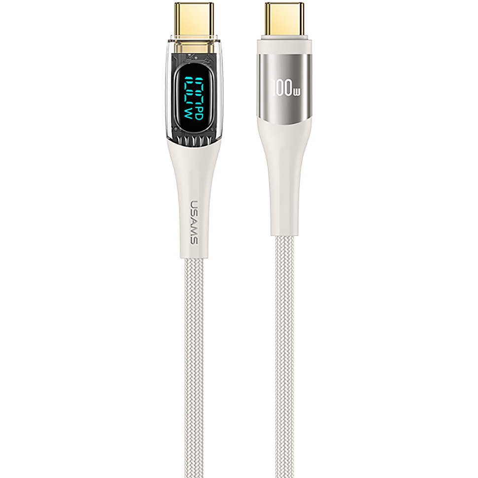 фото Кабель usb type-c -usb type-c usams us-sj591 2 м белый