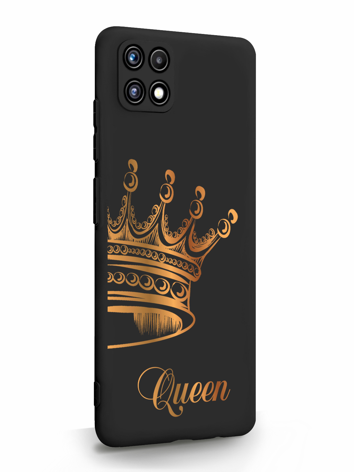 фото Чехол musthavecase для samsung a22s парный чехол корона queen черный