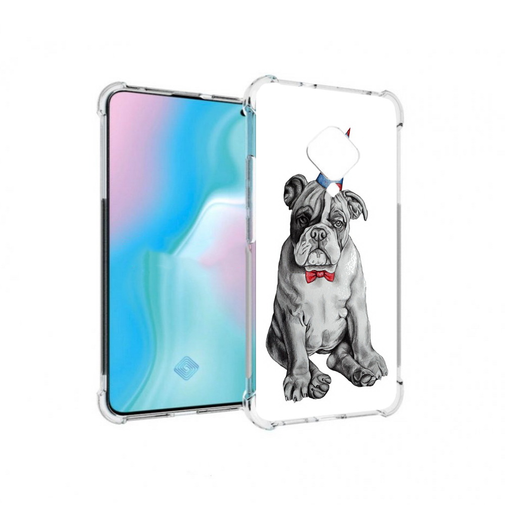 

Чехол MyPads Tocco для Vivo S5 праздничный щенок (PT226962.406.554), Прозрачный, Tocco