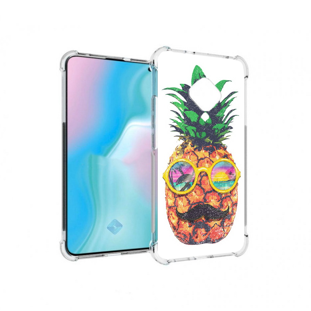 

Чехол MyPads Tocco для Vivo S5 прикольный ананас с лицом (PT226962.406.556), Прозрачный, Tocco