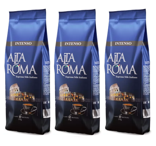

Кофе молотый Alta Roma, Intenso, 3 шт по 250 г