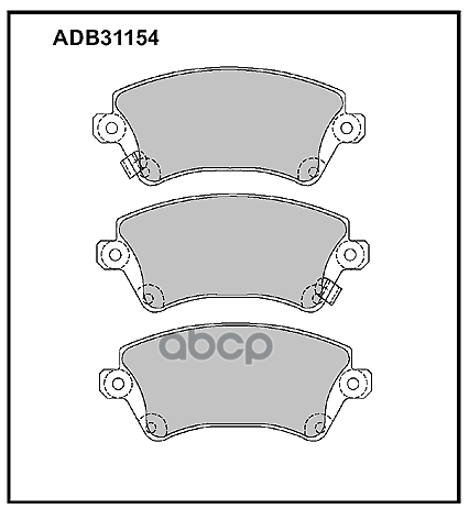 

Комплект тормозных колодок ALLIED NIPPON adb31154