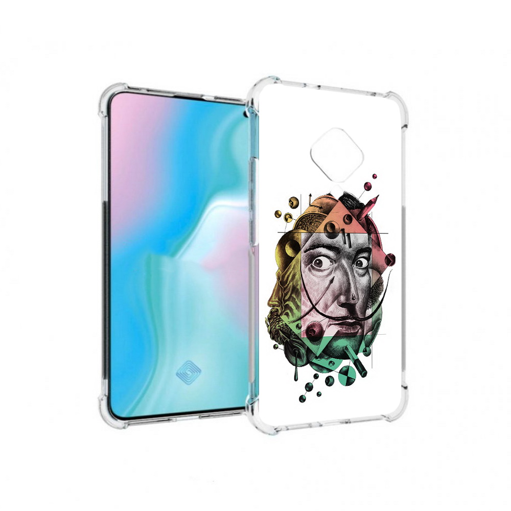 

Чехол MyPads Tocco для Vivo S5 разноцветное лицо абстракция (PT226962.406.570), Прозрачный, Tocco