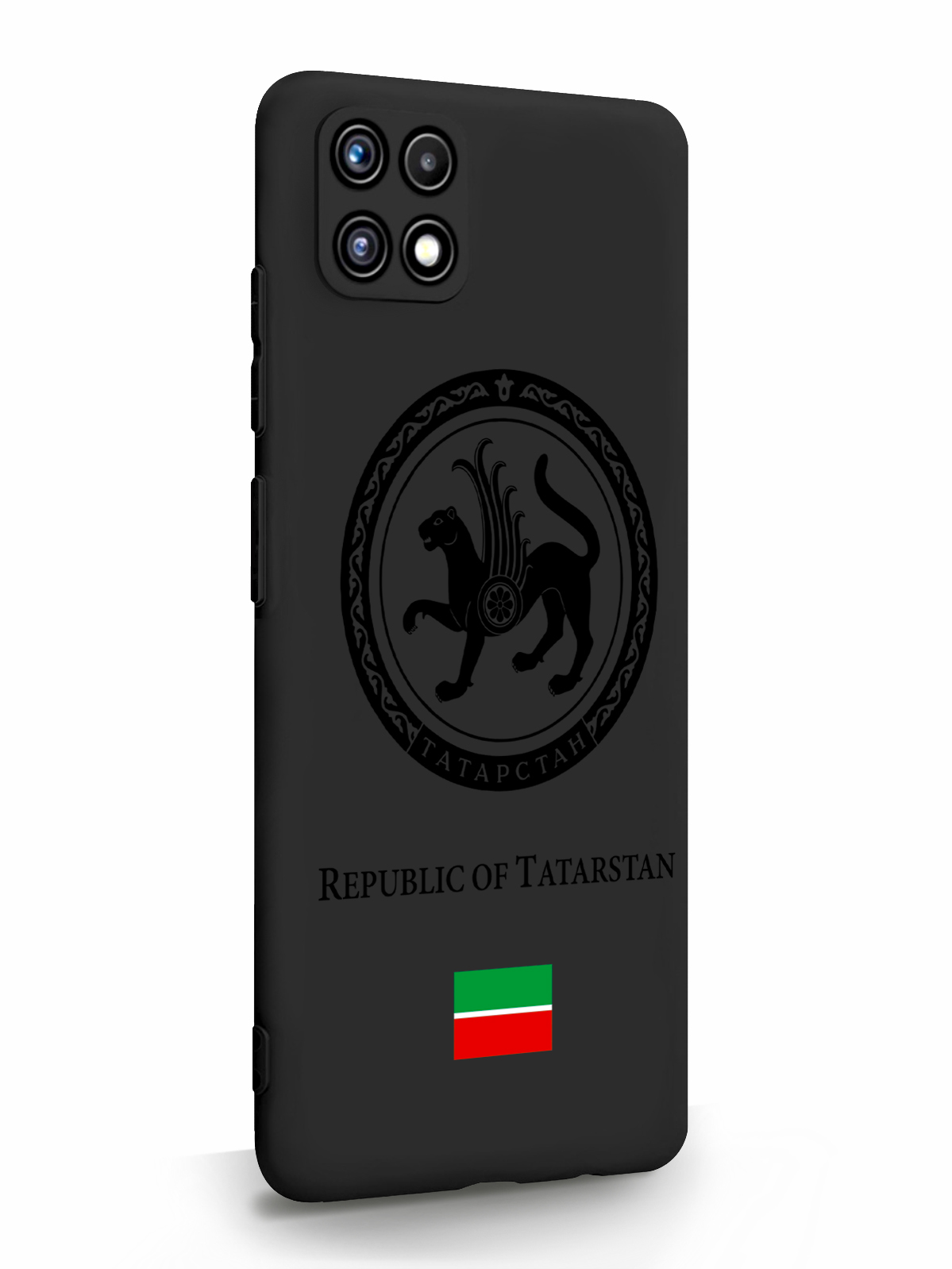 

Чехол SignumCase для Samsung A22s Черный лаковый Герб Татарстана черный