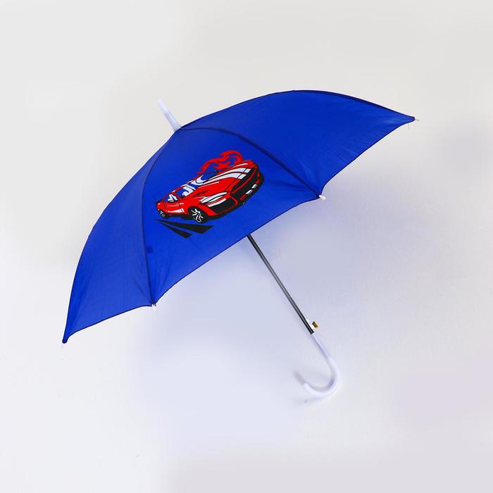 Зонт детский полуавтоматический «Красная машина» d=90 см зонт трость полуавтоматический